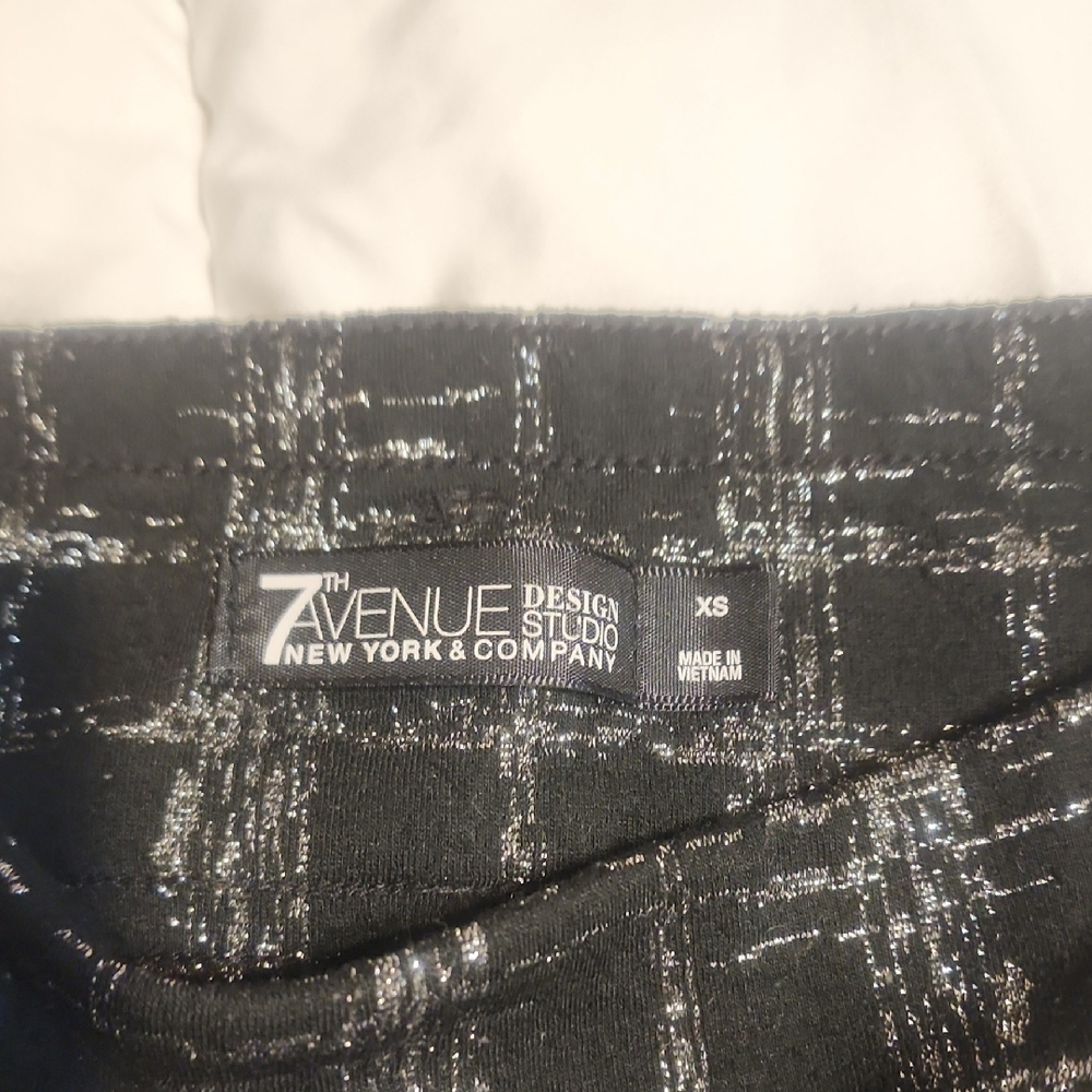 7th Avenue Black Skirt with Silver Accents